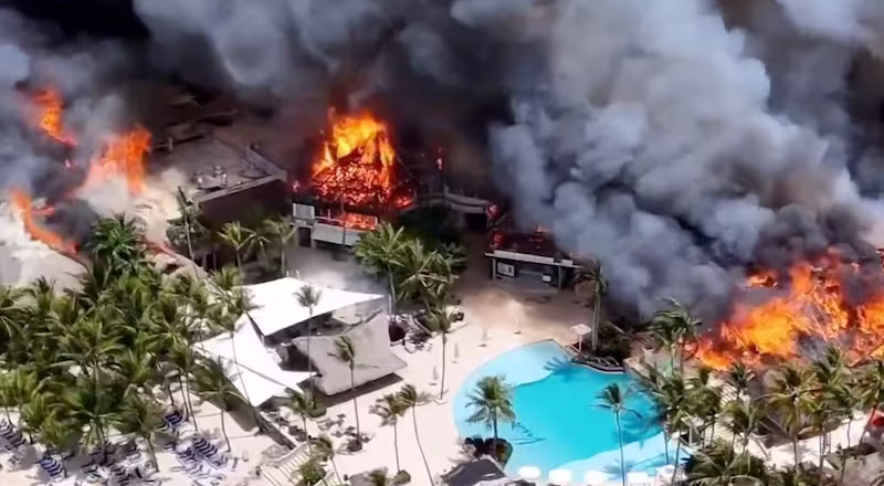 Fallece turista italiana tras incendio en hotel de Bayahíbe