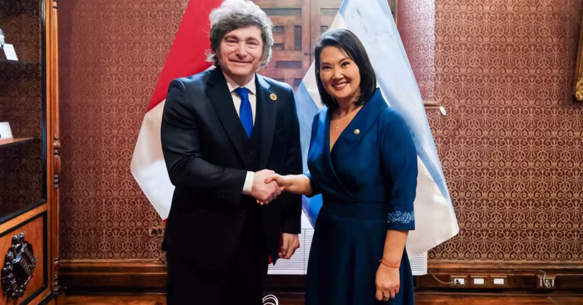 Javier Milei sostuvo reunión bilateral con Keiko Fujimori durante su visita a Perú